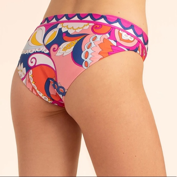Trina Turk Sevilla Hipster Bikini Bottoms Swim Floral Print NEW - Picture 2 of 4
